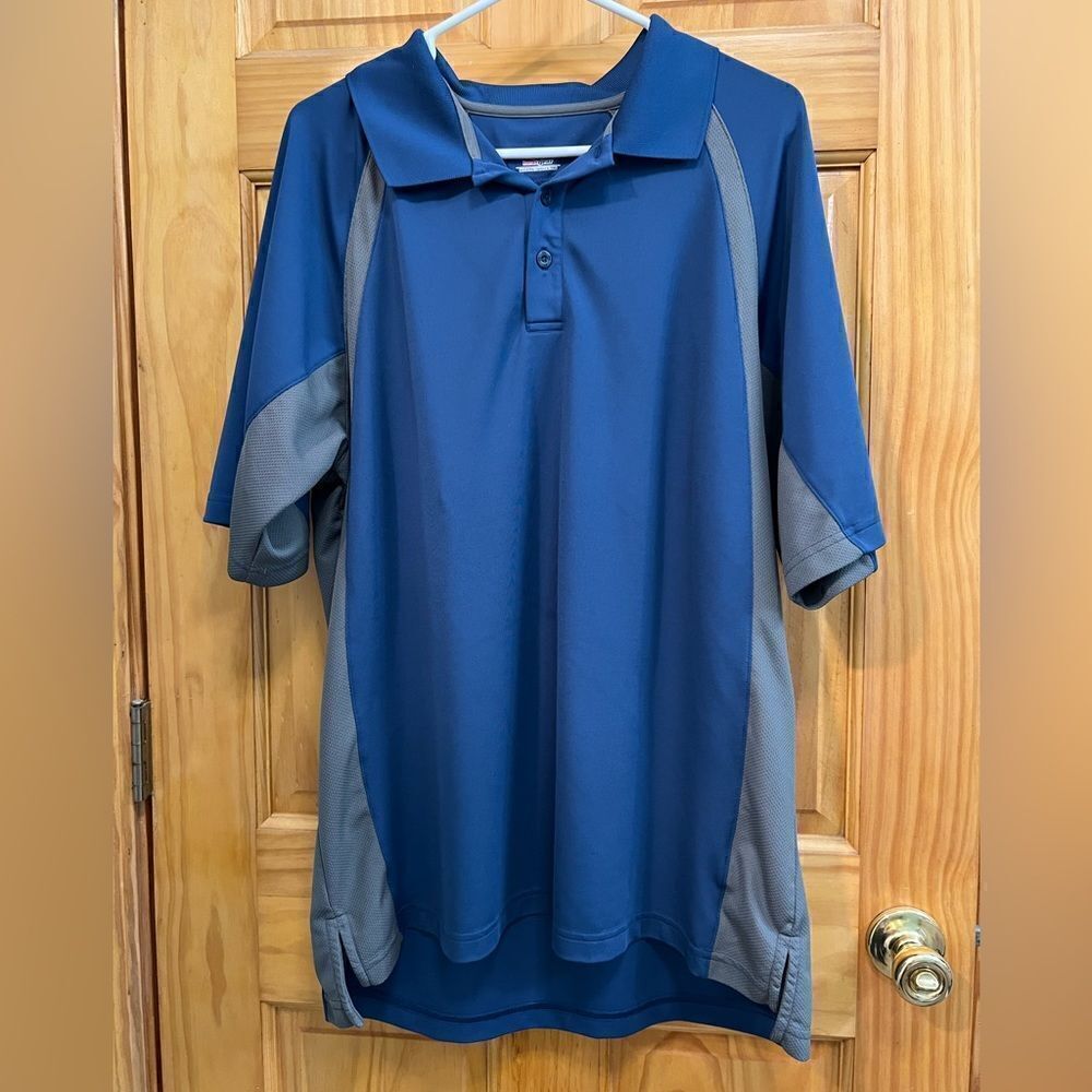 Under Armour size XL blue and gray polo shirt